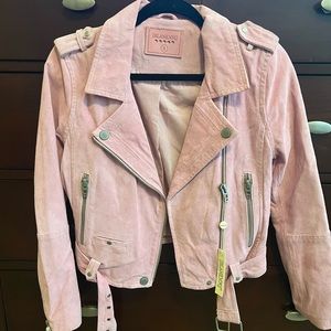 NYC suede moto jacket
